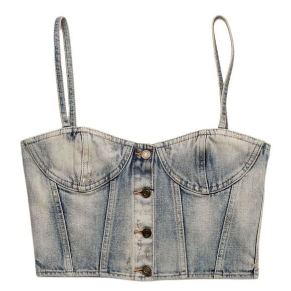 Saint Laurent denim top - Picture 1 of 5